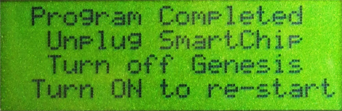 Genesis Smart Chip Update Complete -Click for More Info